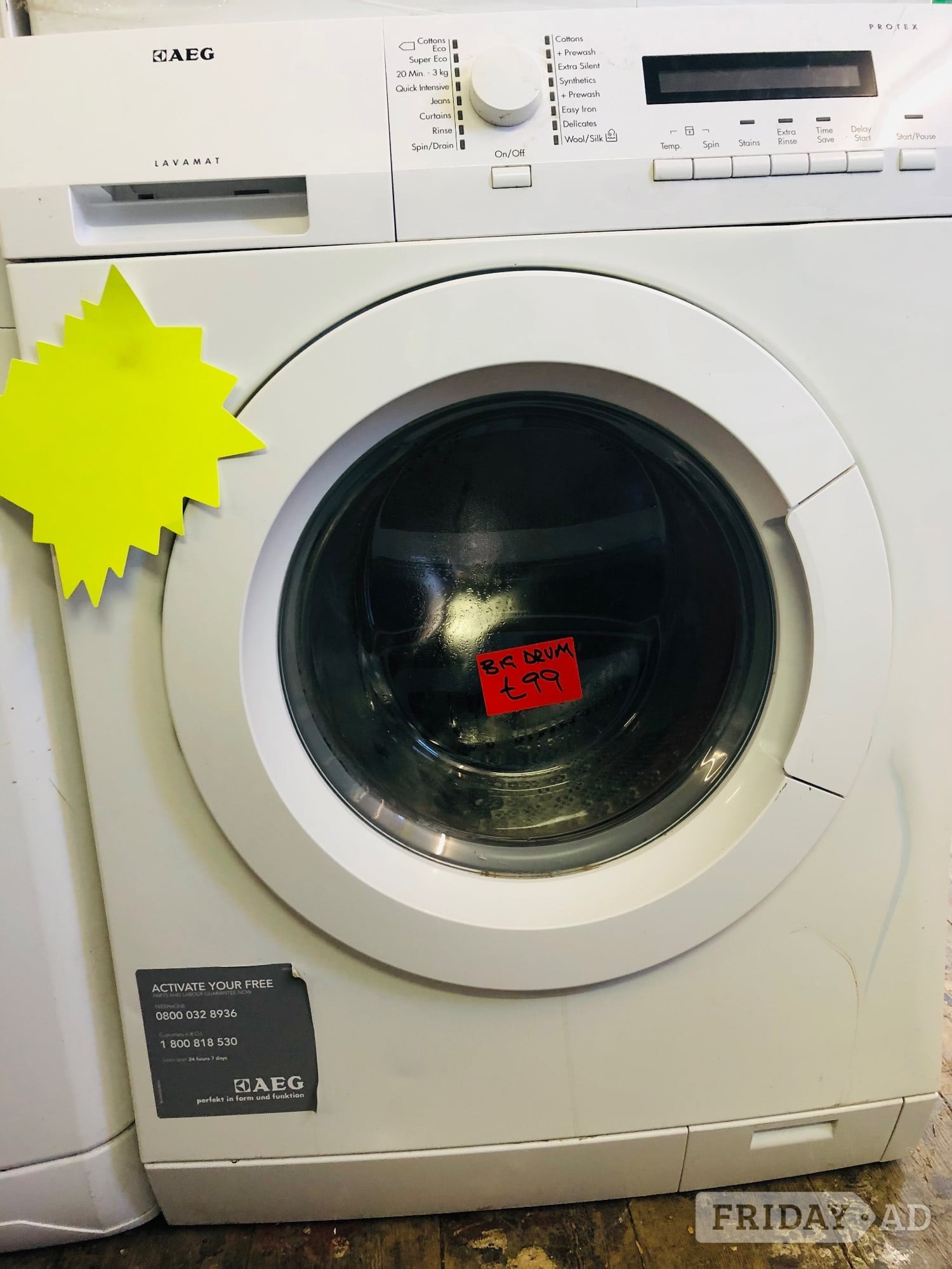 AEG 12kg sized capacity washing machine with xxl drum size. in Milton Keynes