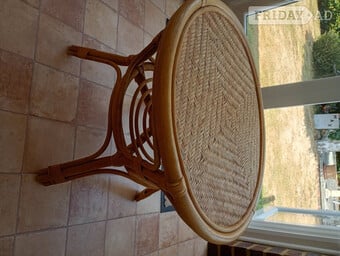 Conservatory coffee table wicker/cane