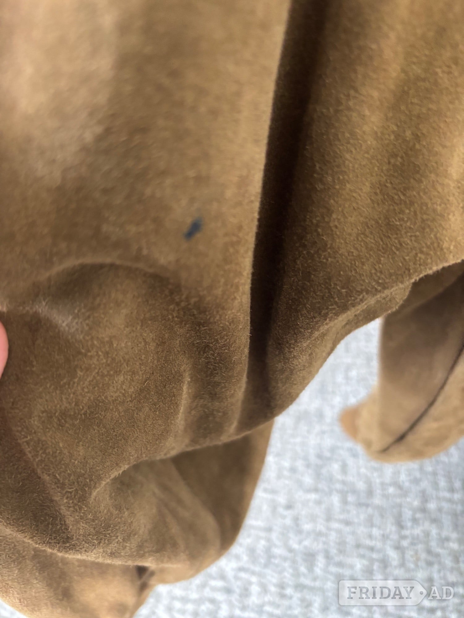 V2 by Versace Men’s Brown Suede Bomber Jacket M Button Front Pock - Clothing, Footwear & Accessories