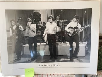Rolling Stones Print 1964 2'8" X 2'