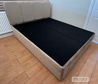 SUPER KING -END LIFT DIVAN OTTOMAN WITH 24 INCH DESIGN HEADBOARD