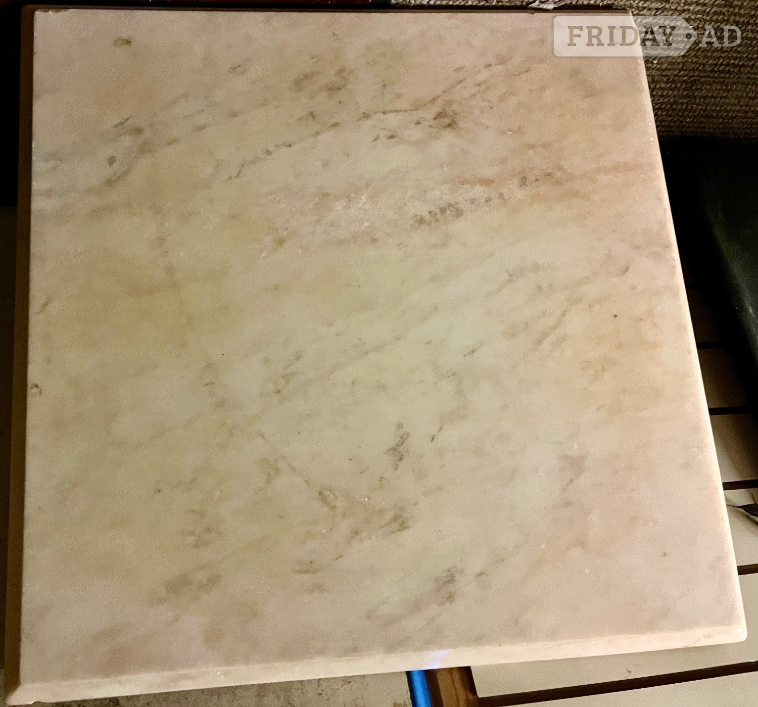 Eastbourne Marble Table Top  Coral Variegated  1  x 122 cm x 70 cm x 9 cm