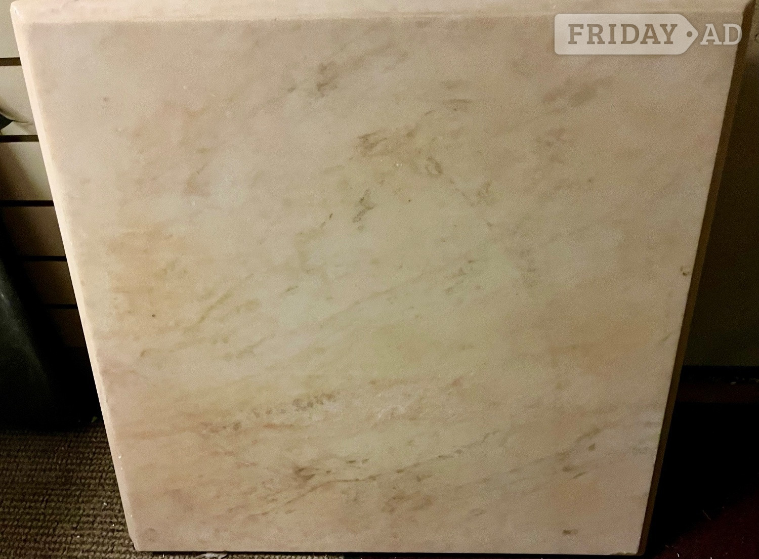 Marble Table Top  Coral Variegated  1  x 122 cm x 70 cm x 9 cm - Furniture in Eastbourne