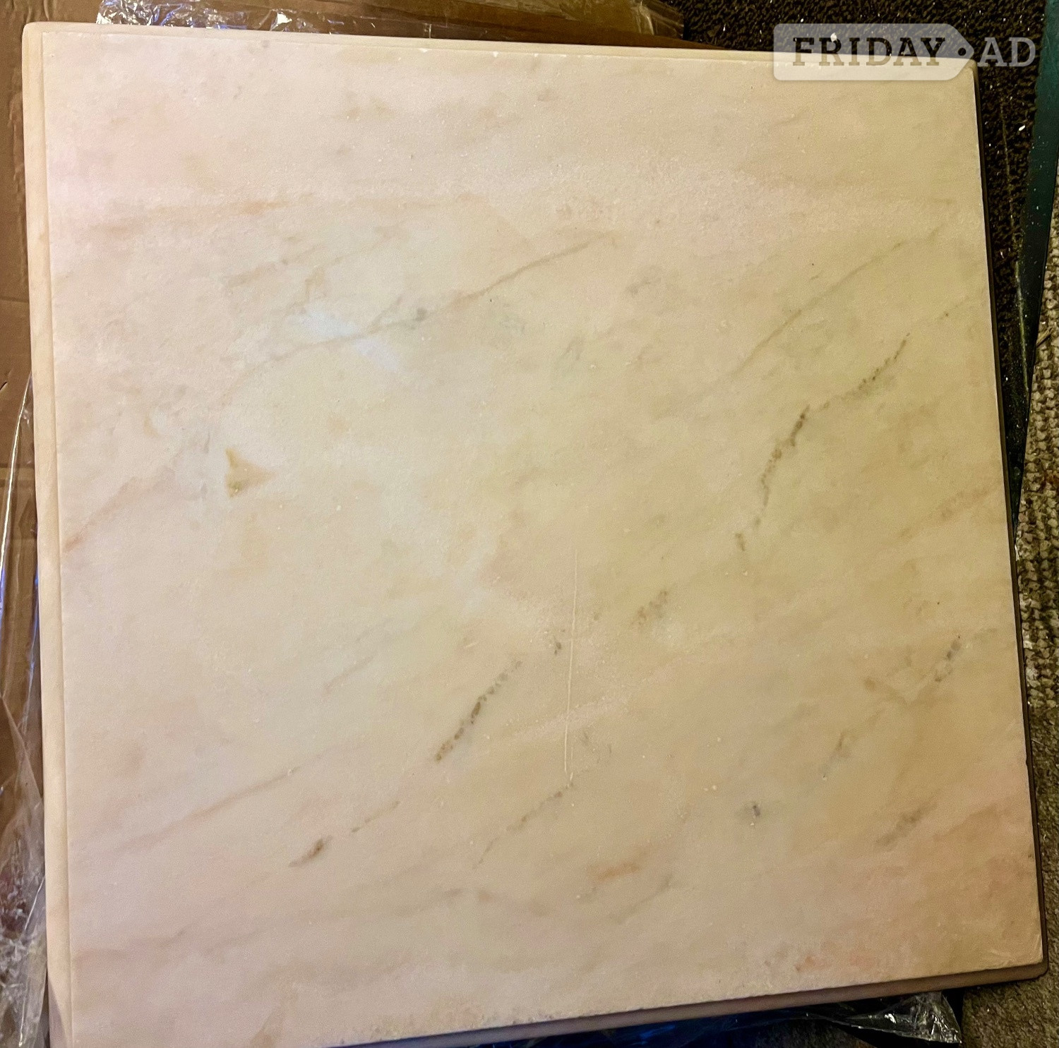 Marble Table Top  Coral Variegated  1  x 122 cm x 70 cm x 9 cm - Furniture