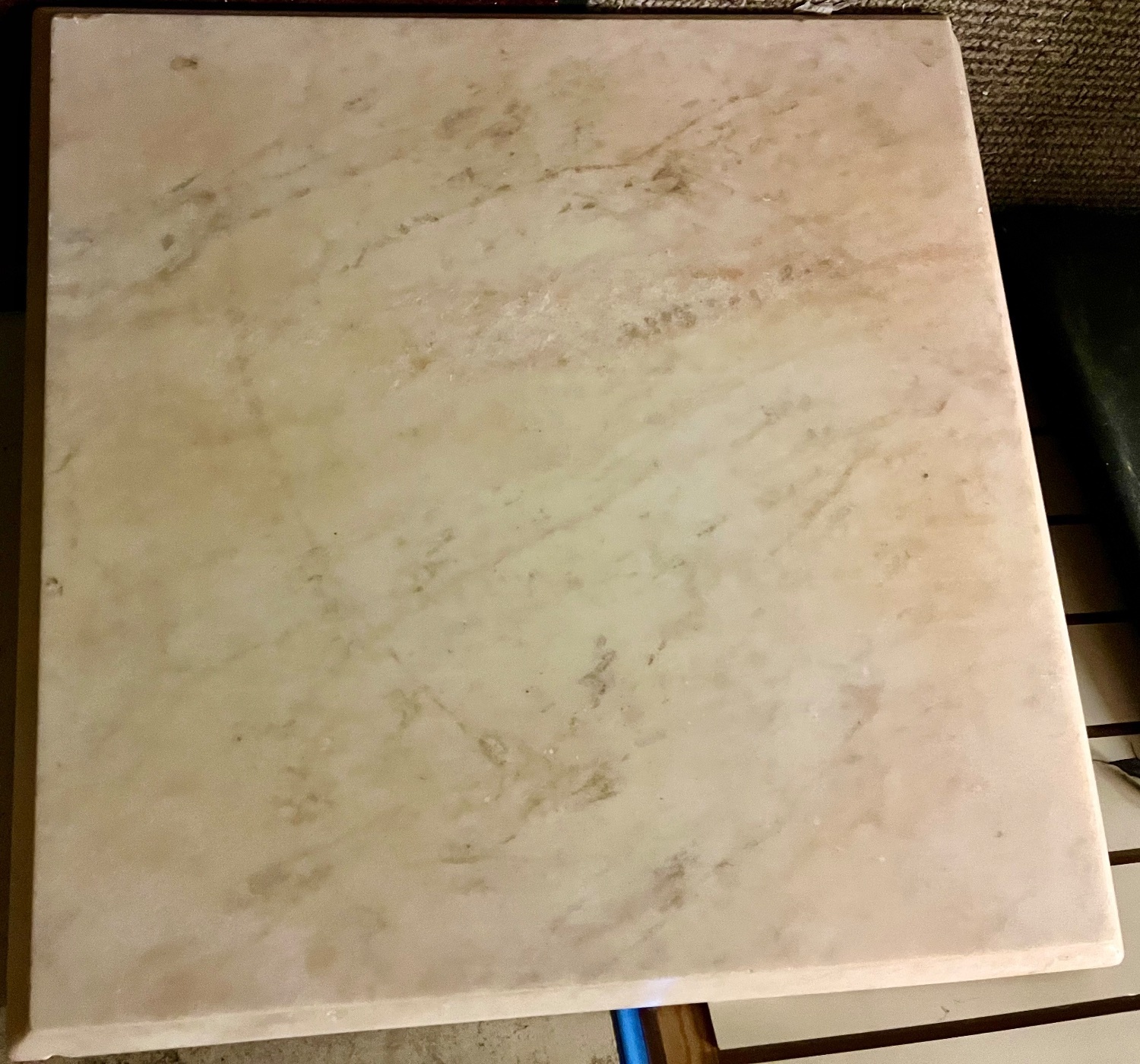 Eastbourne Marble Table Top  Coral Variegated  1  x 122 cm x 70 cm x 9 cm