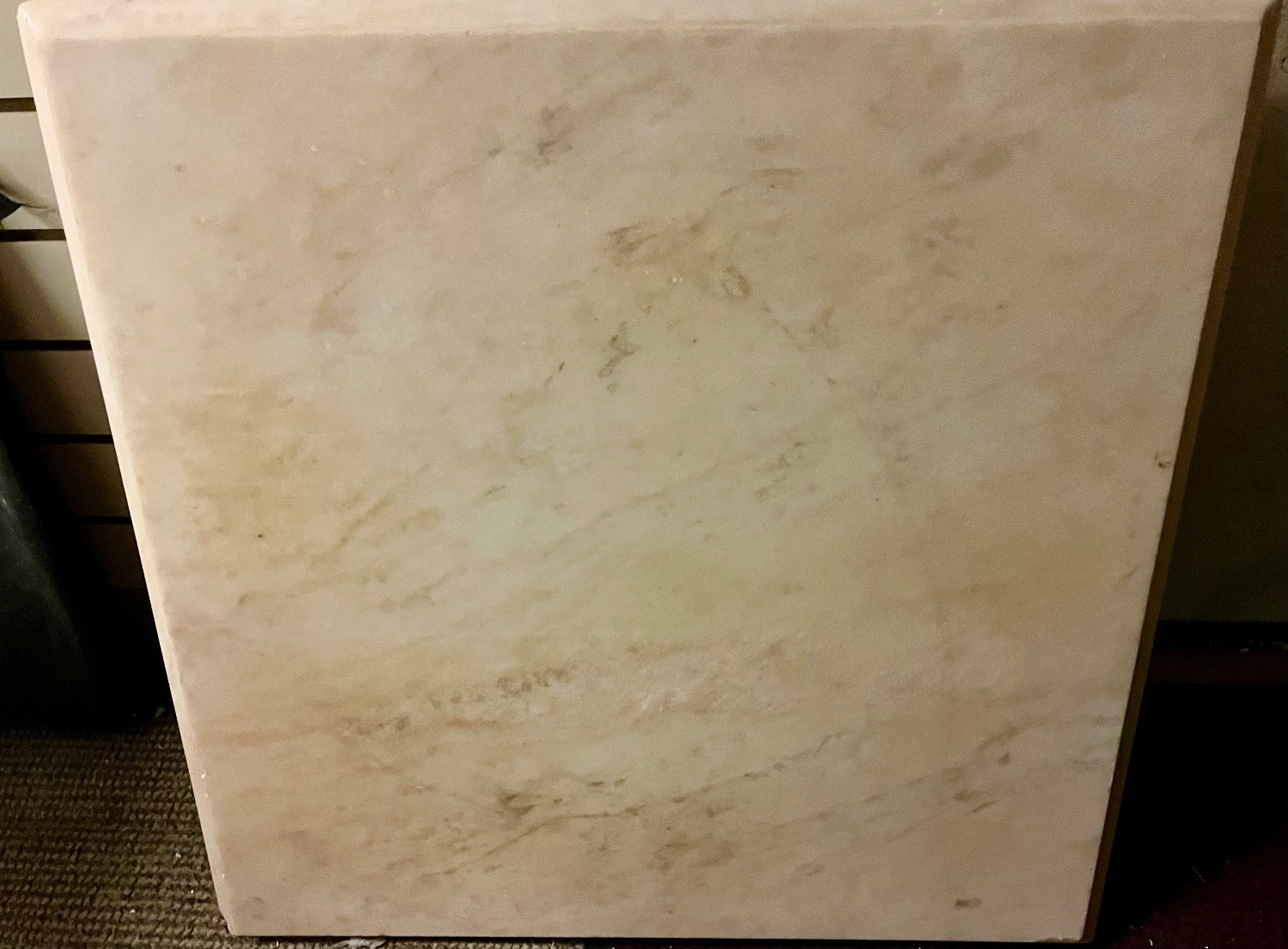 Marble Table Top  Coral Variegated  1  x 122 cm x 70 cm x 9 cm - Furniture in Eastbourne