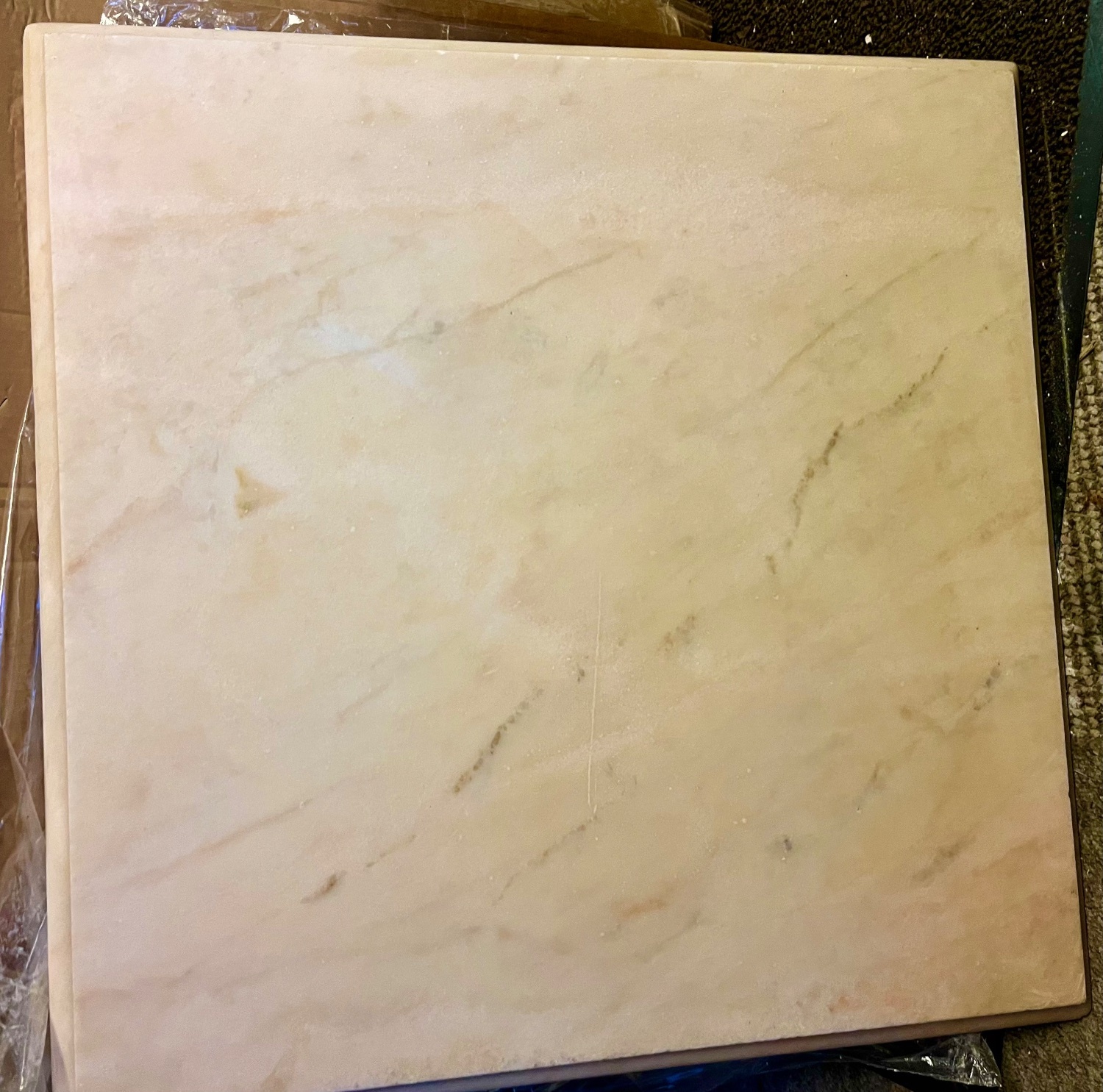 Marble Table Top  Coral Variegated  1  x 122 cm x 70 cm x 9 cm - Furniture