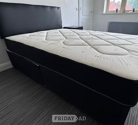 Double pinemaster mattress with divan base and Hb - Furniture in Rotherham