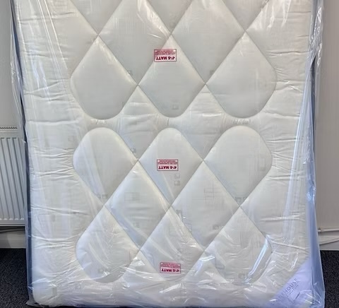 Rotherham Double pinemaster mattress with divan base and Hb
