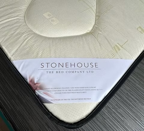 Double pinemaster mattress with divan base and Hb - Furniture