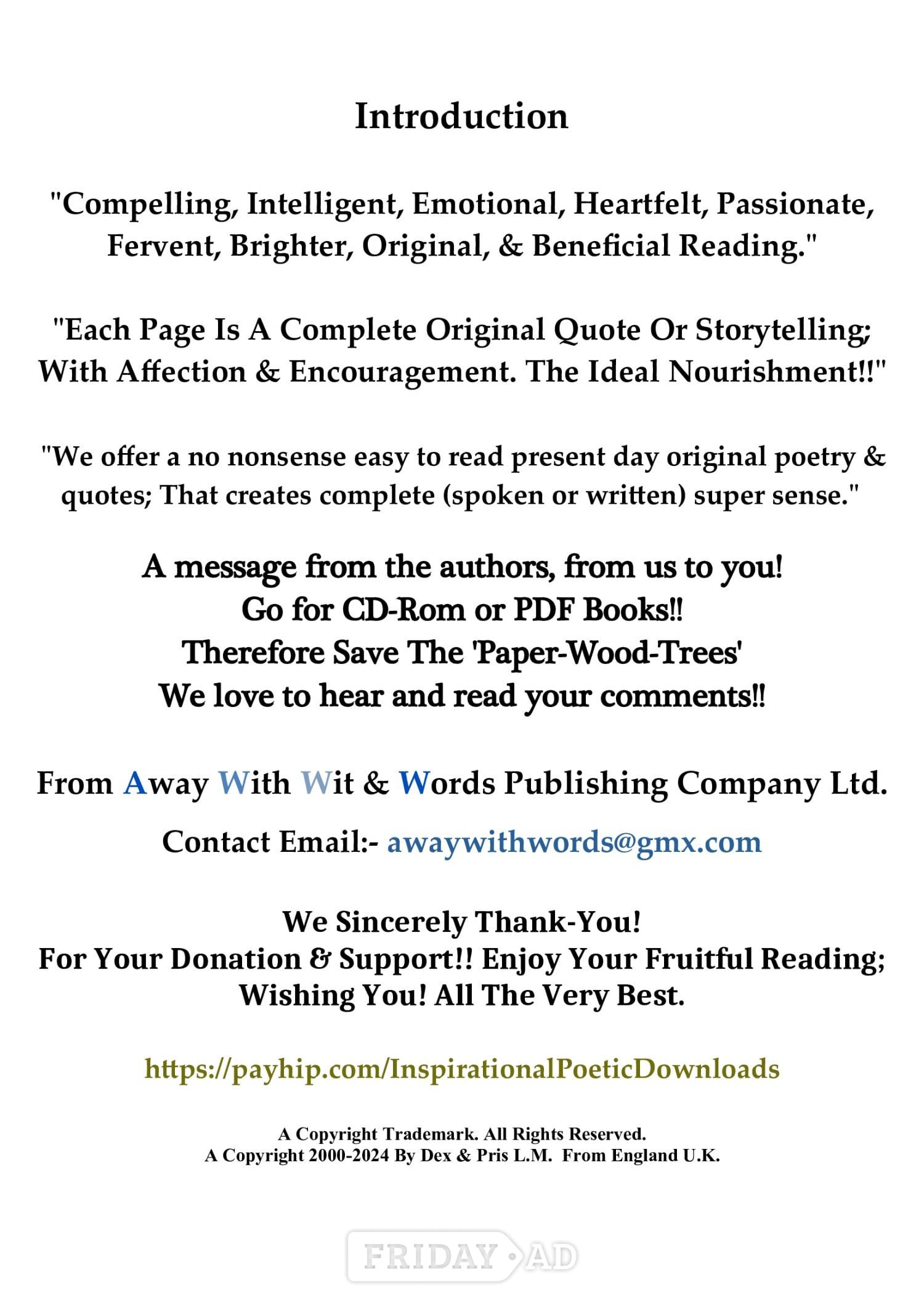 Inspirational Poetic Downloads