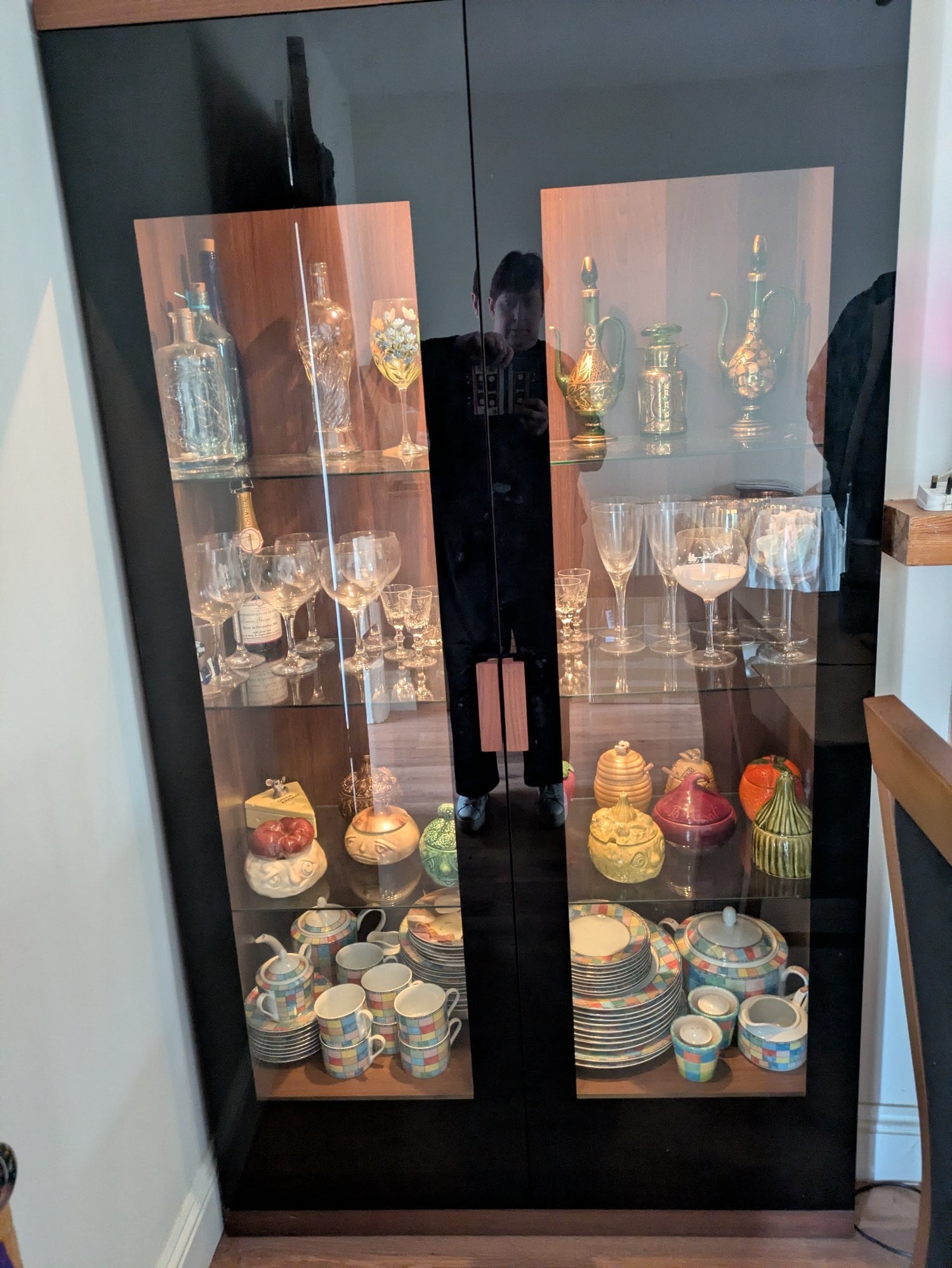 ZONE 2-Door Illuminated Display Cabinet - £50 - Furniture in Farnborough