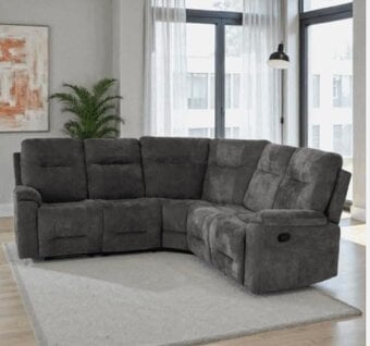 GUILDFORD CORNER RECLINER -GREY FABRiC
