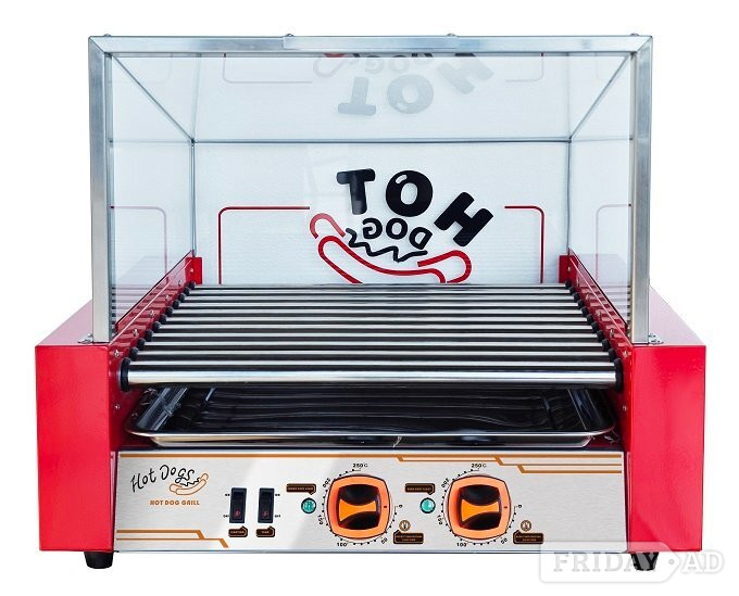 Commercial Electric 11-Roller Hot Dog Grill Machine