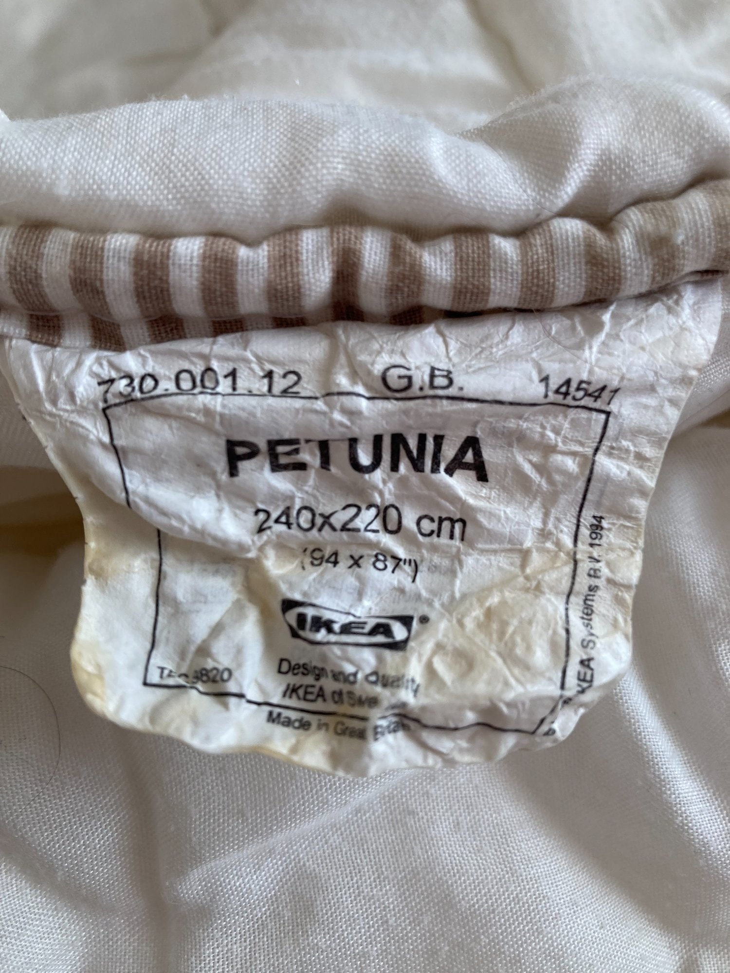 Ikea Petunia Double Bed Lightweight Duvet