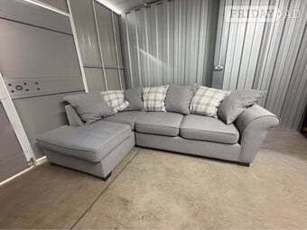 Grey DFS L Shaped Sofa - (DELIVERY AVAILABLE)