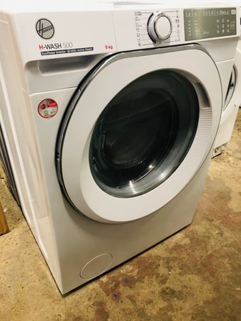 Hoover 9KG load eco power inverter washing machine large drum 