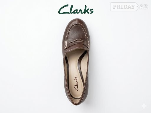 CLARKS Closed Heels Agra Hills Chocolate LEA, UK size 7/ EUR 41