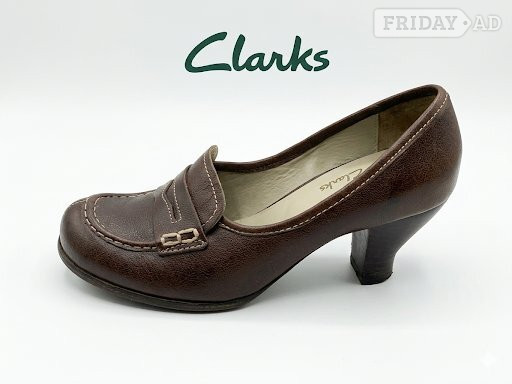 Peterborough CLARKS Closed Heels Agra Hills Chocolate LEA, UK size 7/ EUR 41