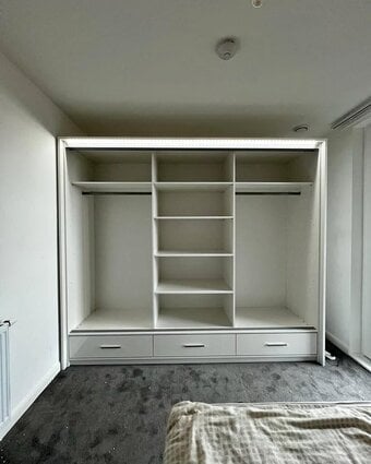 IKEA 255 cm wardrobe with 3 sliding door for sale 