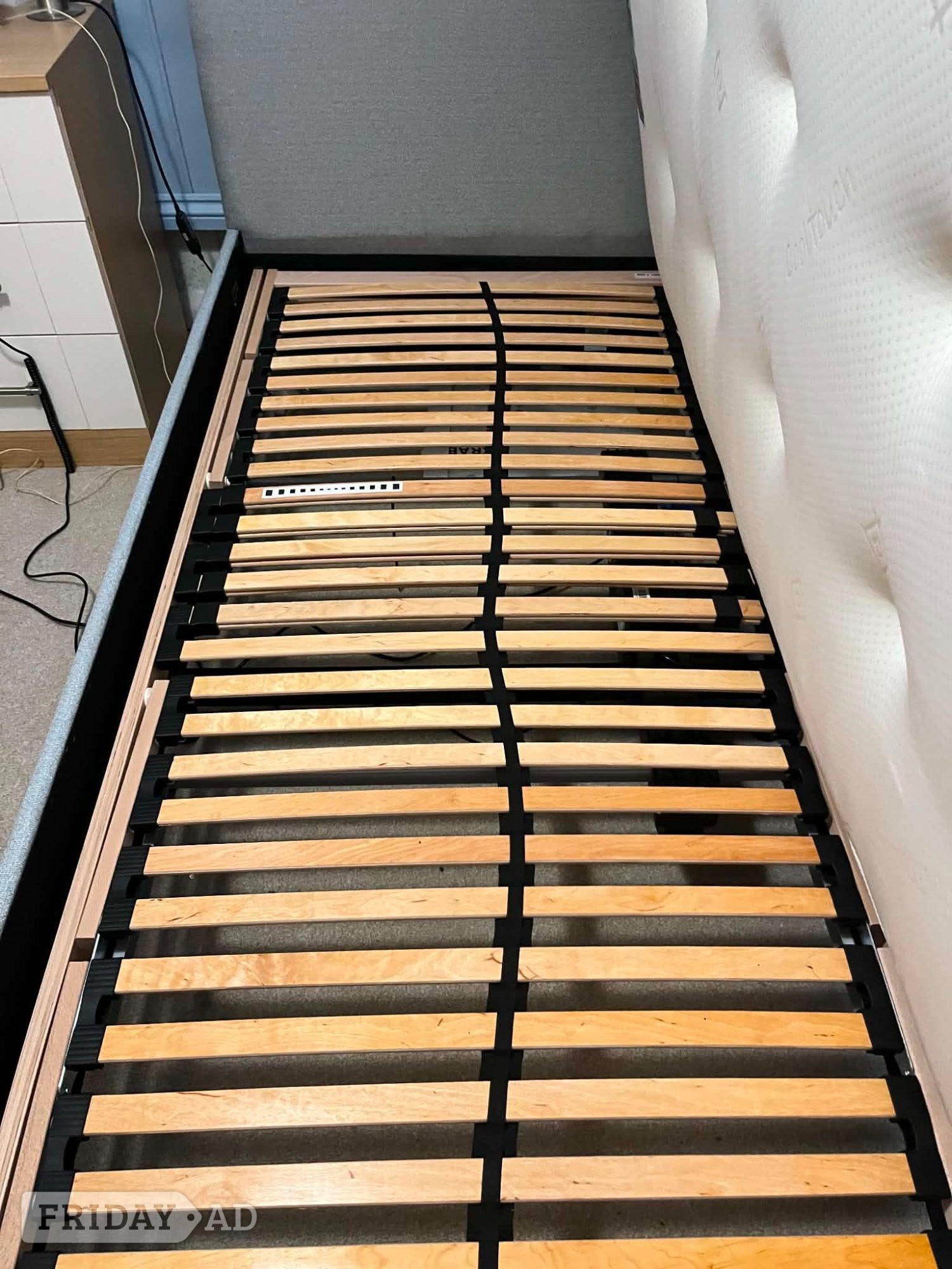 Single electric adjustable bed in Worthing