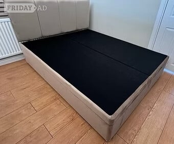 KING -END LIFT DIVAN OTTOMAN WITH 24 INCH DESIGN HEADBOARD