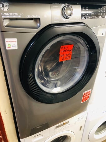 Hoover 10KG wash & 6KG dry inverter steam washer dryer 