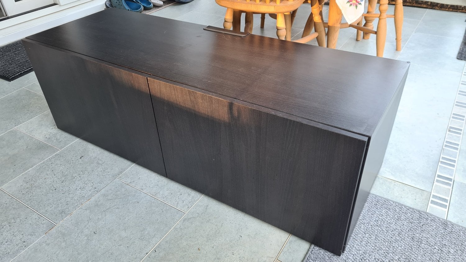 Bexhill-On-Sea IKEA BESTÅ Black/Brown TV unit with x2 shelves