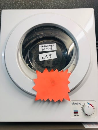 ElectriQ Table Top Mini dryer As New in excellent condition 