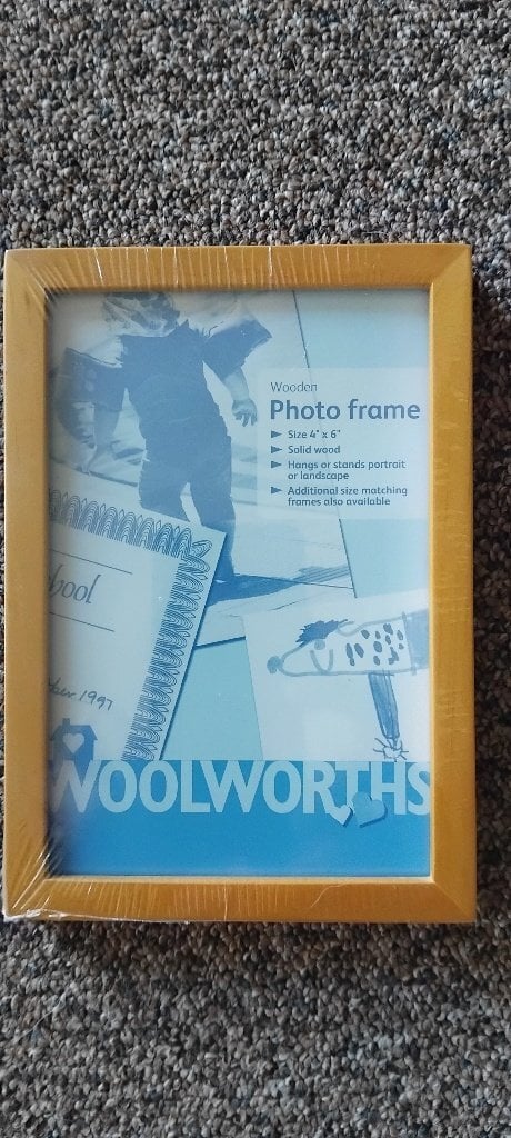 12 Brad New Unopened Wooden Photo Frames