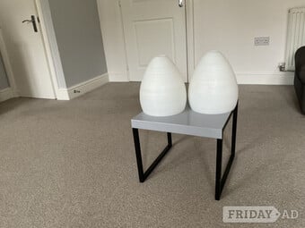 Hall white glass lampshades free to collect