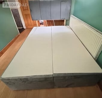 DOUBLE -END LIFT DIVAN OTTOMAN WITH 24 INCH DESIGN HEADBOARD