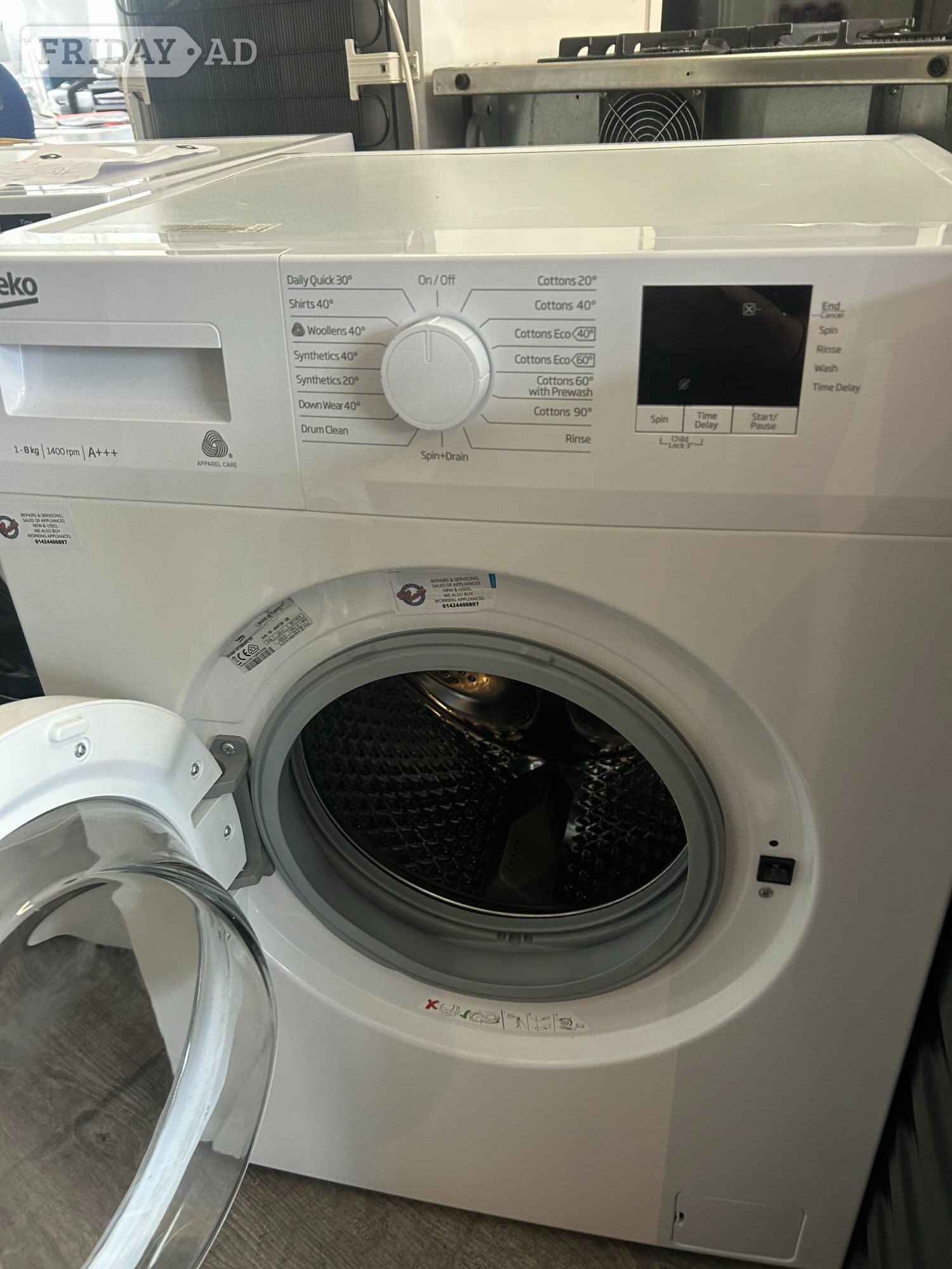 BEKO 8KG WASHING MACHINE