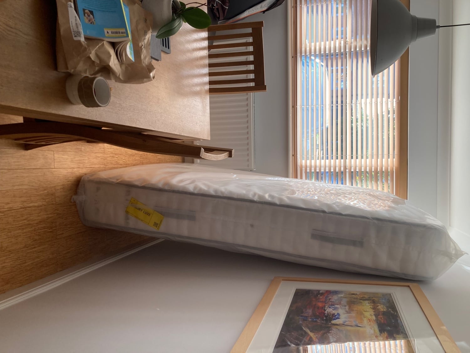 New King Size mattress, in packaging not used. Not needed now  