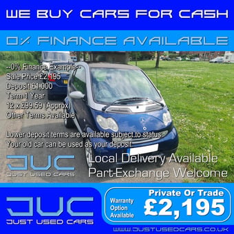 Smart City Fortwo Passion 0.7 61 Auto (Automatic Petrol) 07 Reg