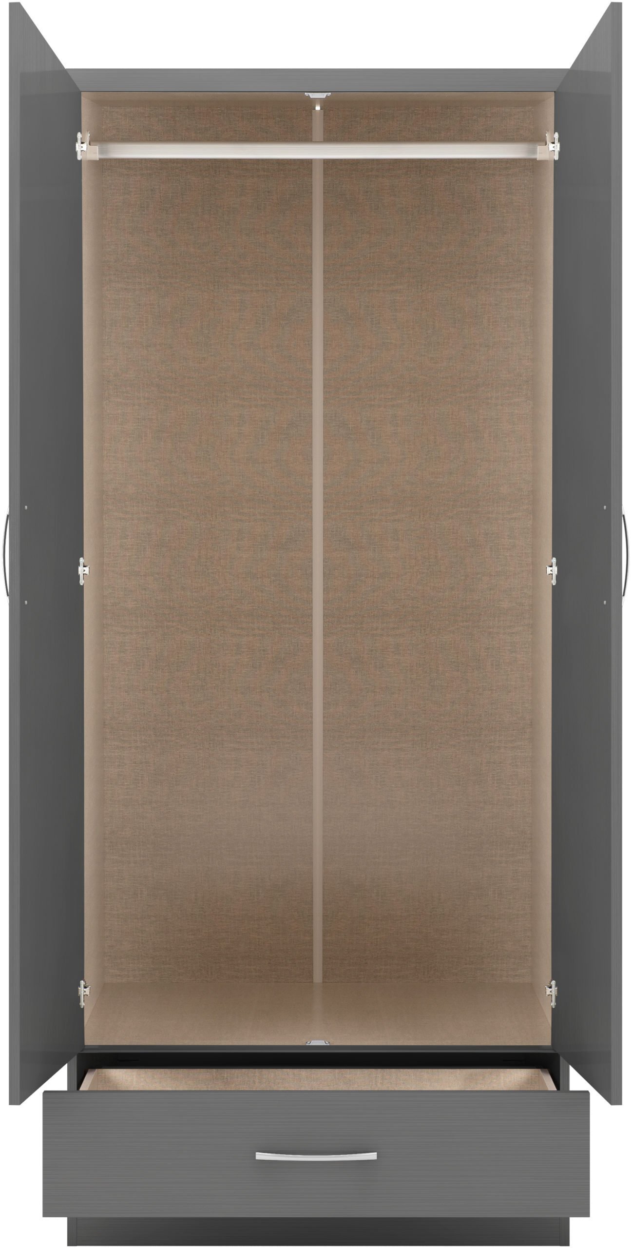 NEVADA 2 DOOR 1 DRAWER WARDROBE AND MIRROR 