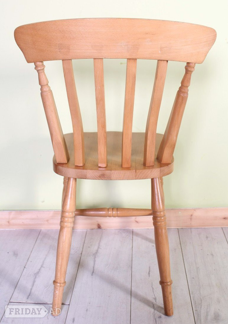 Delivery Options - Solid Beech Traditional Farmhouse Slat Back Ki - Furniture