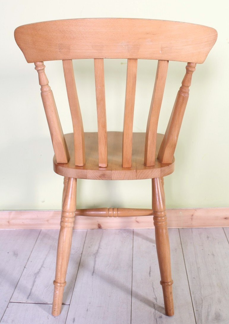Delivery Options - Solid Beech Traditional Farmhouse Slat Back Ki - Furniture