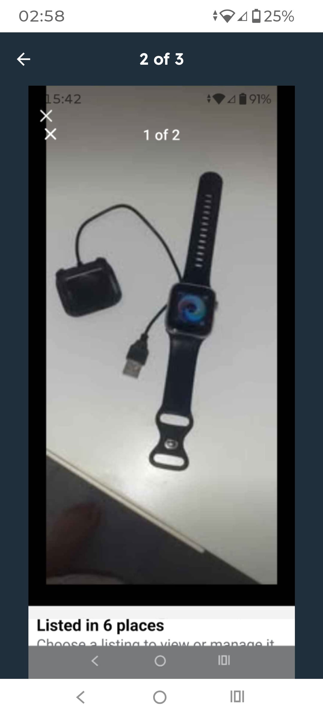 Sports app watch and accessories are in excellent condition The p