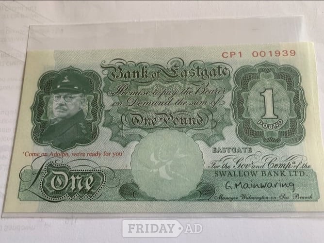 Reigate Dads Army Captain Mainwaring One Pound Note