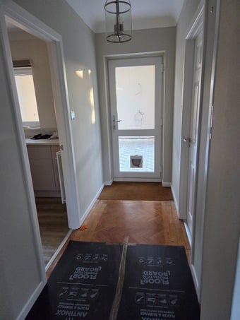 White UPVC Double Glazed Door