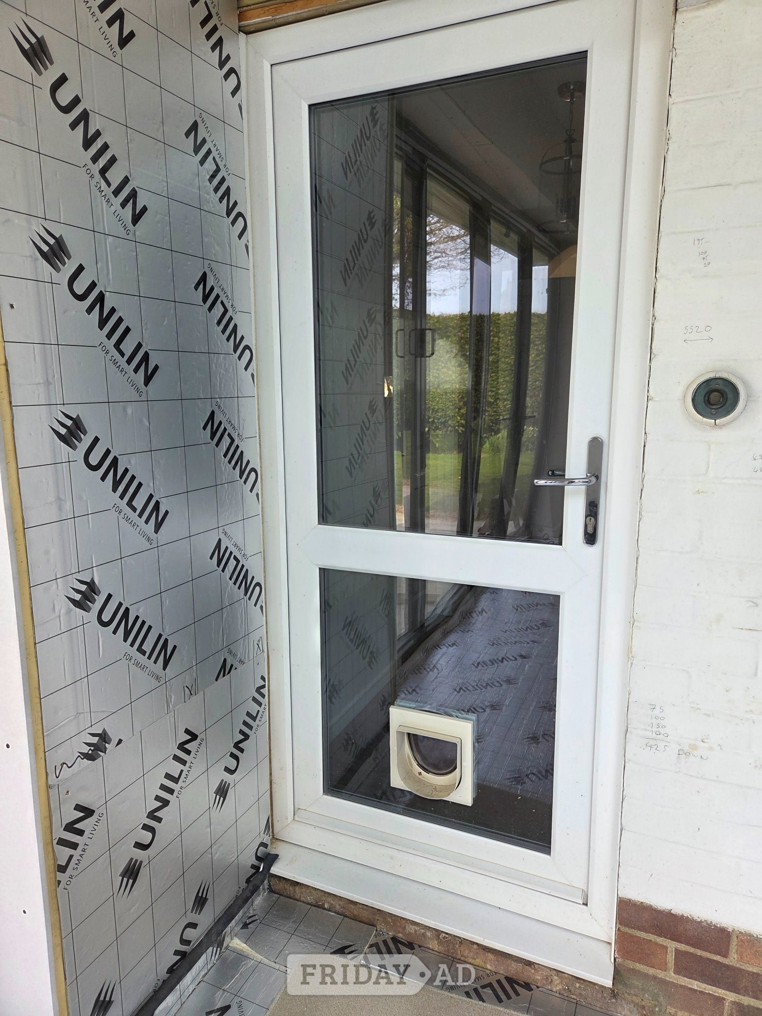 White UPVC Double Glazed Door