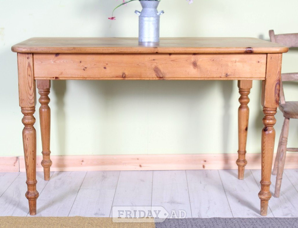Delivery Options - Old Antique Farmhouse Pine Table Waxed in Hailsham