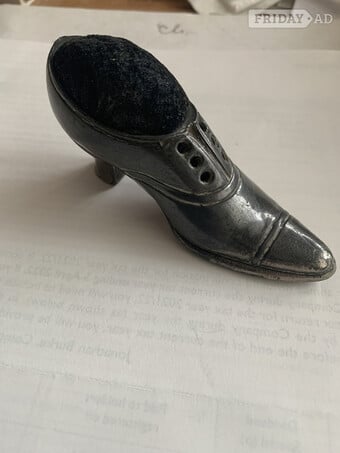 Vintage Pewter Pin Cushion