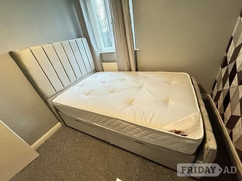 4 FOOT - DELUXE LINED SIDE LIFT DIVAN OTTOMAN - Furniture in Rotherham