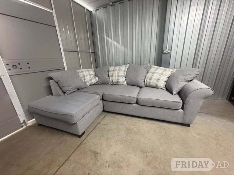 Grey DFS L Shaped Sofa - (DELIVERY AVAILABLE) in Boston
