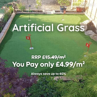 Quality Artificial Grass from £4.99/m² – Bulk Deals Available
