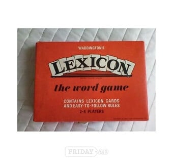 LEXICON VINTAGE WADDINGTONS WORD GAME COMPLETE