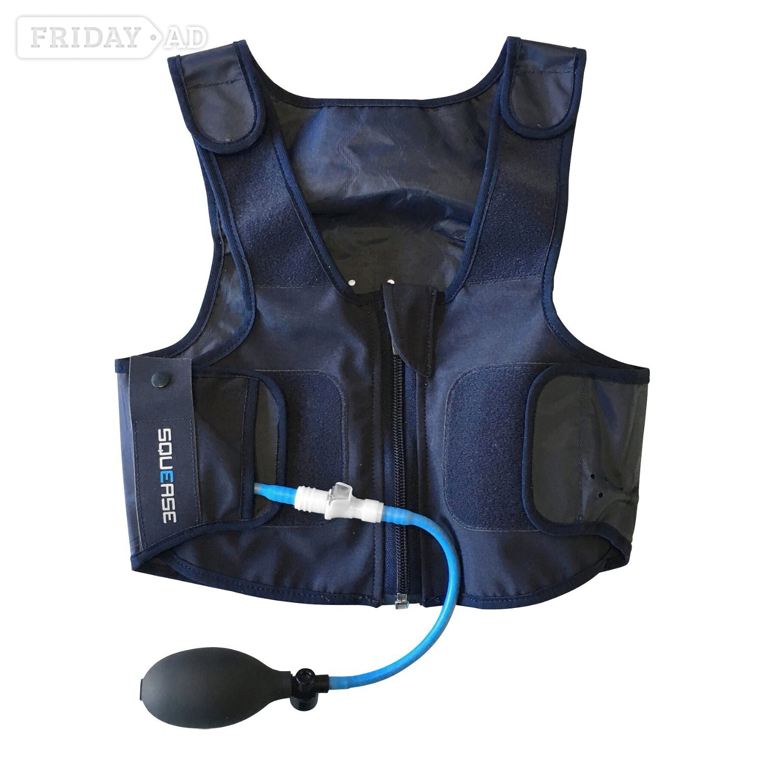 Squease vest zipper hoodie
