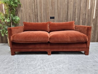 Soho Home Ashford Model Burnt Orange 2/3x Seater Sofa, Modular Lu